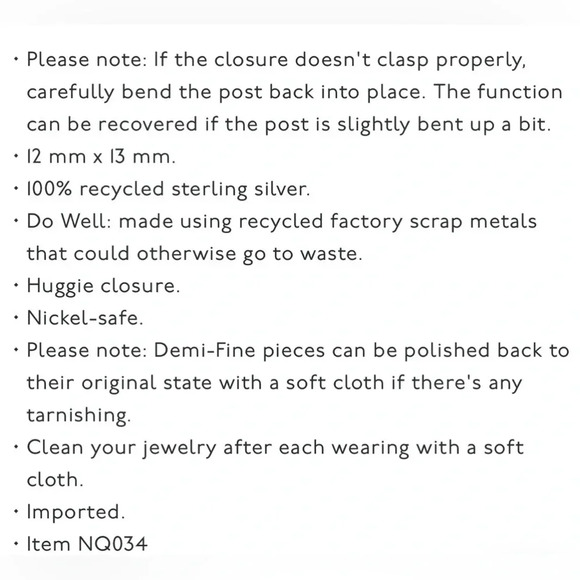 🆕Madewell Sterling Silver Earrings - Picture 10 of 16